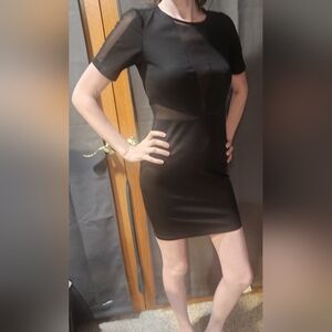 Lucca Couture Elegant Black Sheath Bodycon Dress